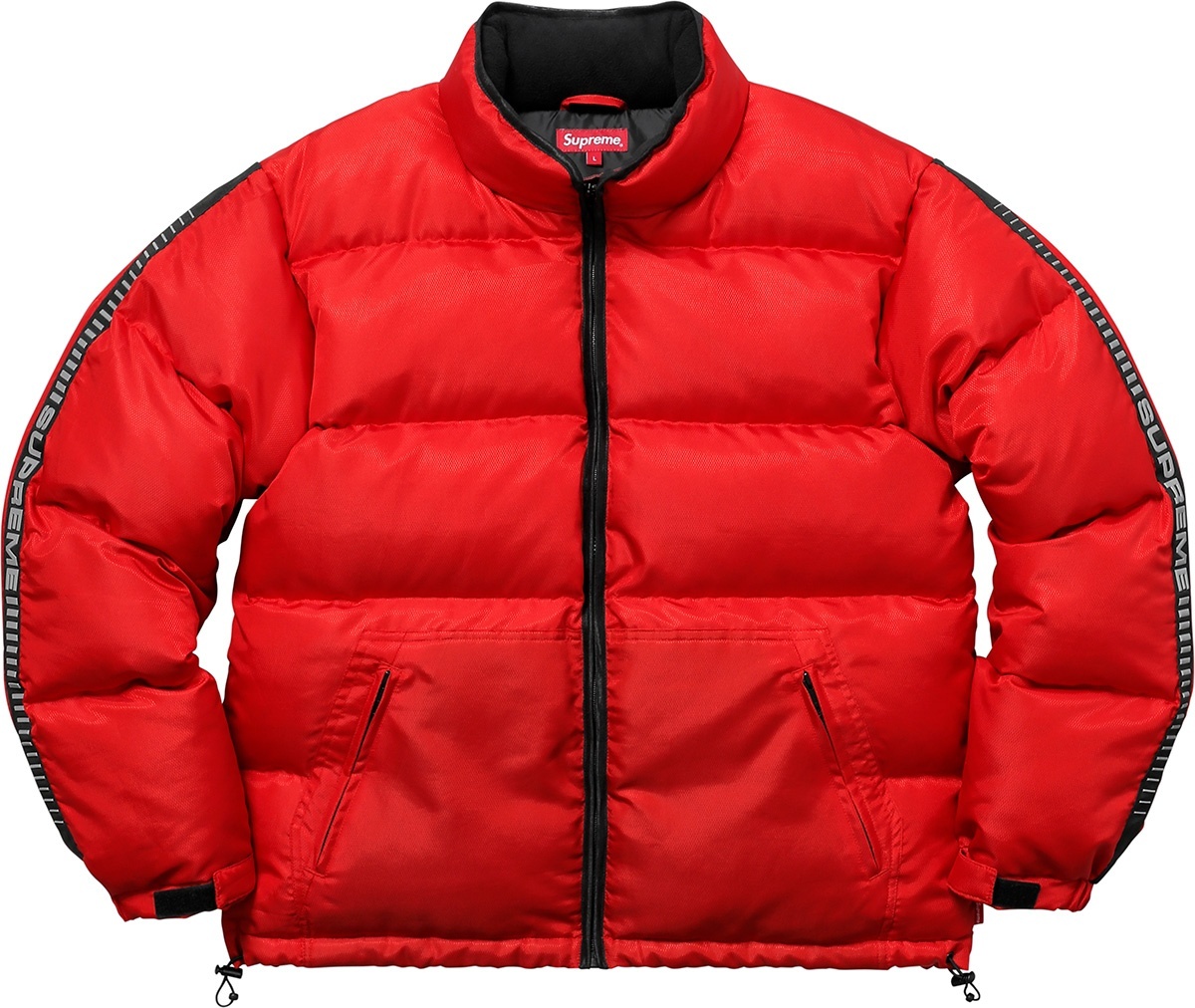 Reflective Sleeve Logo Puffy Jacket view 34